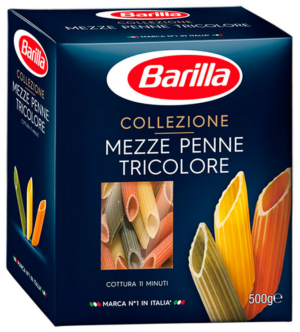 Barilla Mezze Penne томат/шпинат 500 гр. Италия